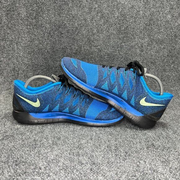 Nike Free 5.0 Shoes Mens Size 13 Hyper Cobalt Volt Run Running Athletic Sneakers - Picture 9 of 13
